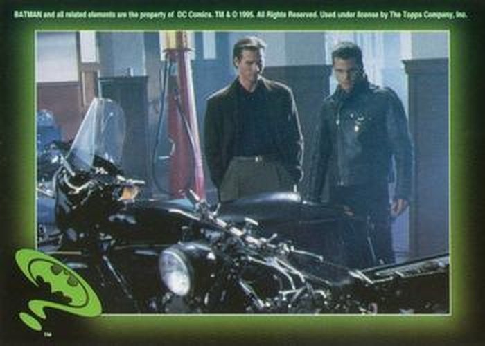 #12 Bat-Cycle - 1995 Topps Batman Forever Stickers