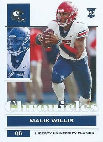 #12 Malik Willis - Liberty Flames - 2022 Panini Chronicles Draft Picks Football