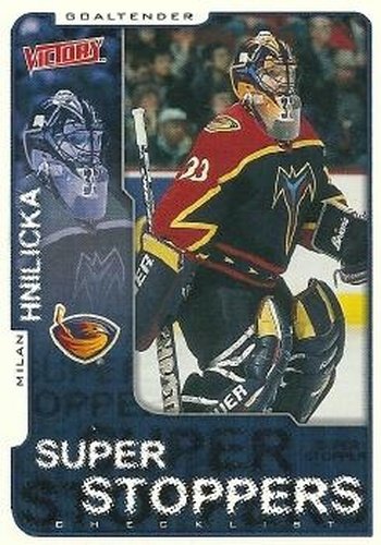 #12 Milan Hnilicka - Atlanta Thrashers - 2001-02 Upper Deck Victory Hockey
