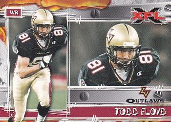 #12 Todd Floyd - Las Vegas Outlaws - 2001 Topps XFL Football