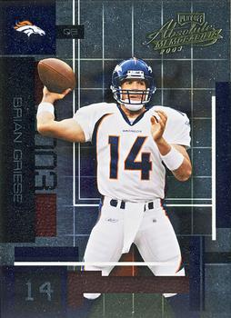 #12 Brian Griese - Denver Broncos - 2003 Playoff Absolute Memorabilia Football