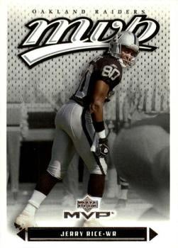#12 Jerry Rice - Oakland Raiders - 2003 Upper Deck MVP Football