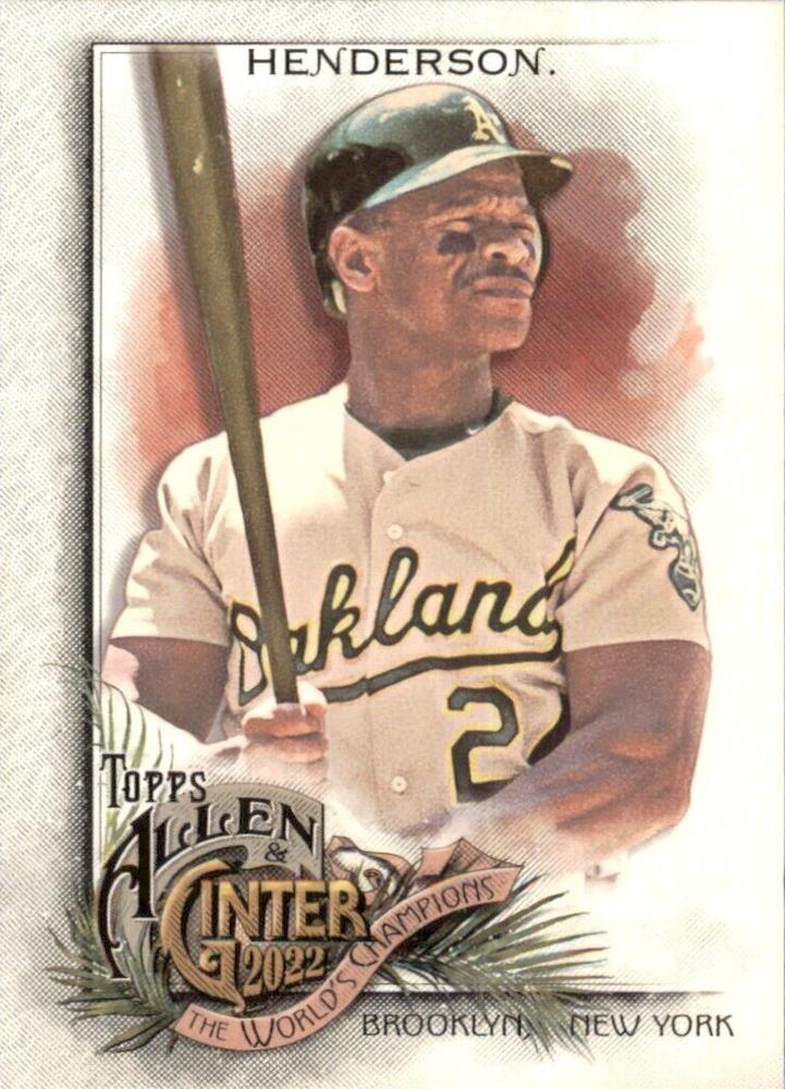 #12 Rickey Henderson - Oakland Athletics - 2022 Topps Allen & Ginter Baseball