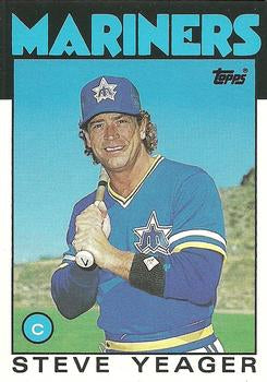 #130T Steve Yeager - Seattle Mariners - 1986 Topps Traded Baseball