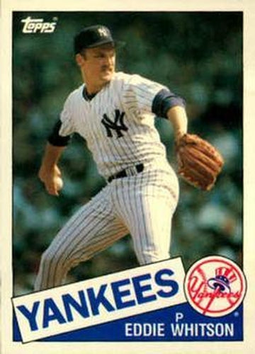 #130T Eddie Whitson - New York Yankees - 1985 Topps Traded Baseball