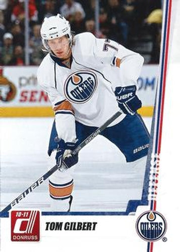 #130 Tom Gilbert - Edmonton Oilers - 2010-11 Donruss Hockey