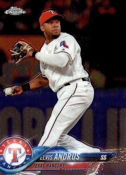 #130 Elvis Andrus - Texas Rangers - 2018 Topps Chrome Baseball