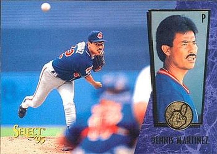 #130 Dennis Martinez - Cleveland Indians - 1995 Select Baseball