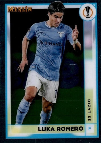 #130 Luka Romero - Lazio - 2022-23 Merlin Chrome UEFA Club Competitions Soccer