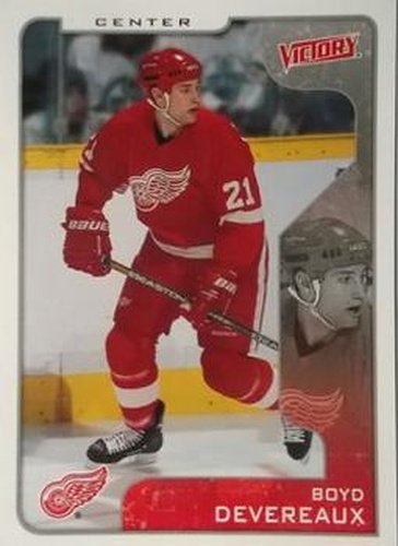 #130 Boyd Devereaux - Detroit Red Wings - 2001-02 Upper Deck Victory Hockey