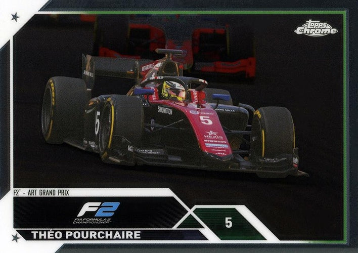 #130 Théo Pourchaire - Art Grand Prix F2 - 2023 Topps Chrome Formula 1 Racing