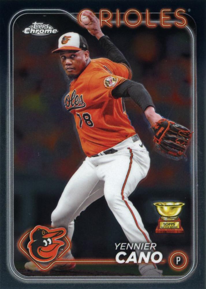 #130 Yennier Cano - Baltimore Orioles - 2024 Topps Chrome Baseball