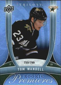 #130 Tom Wandell - Dallas Stars - 2009-10 Upper Deck Trilogy Hockey
