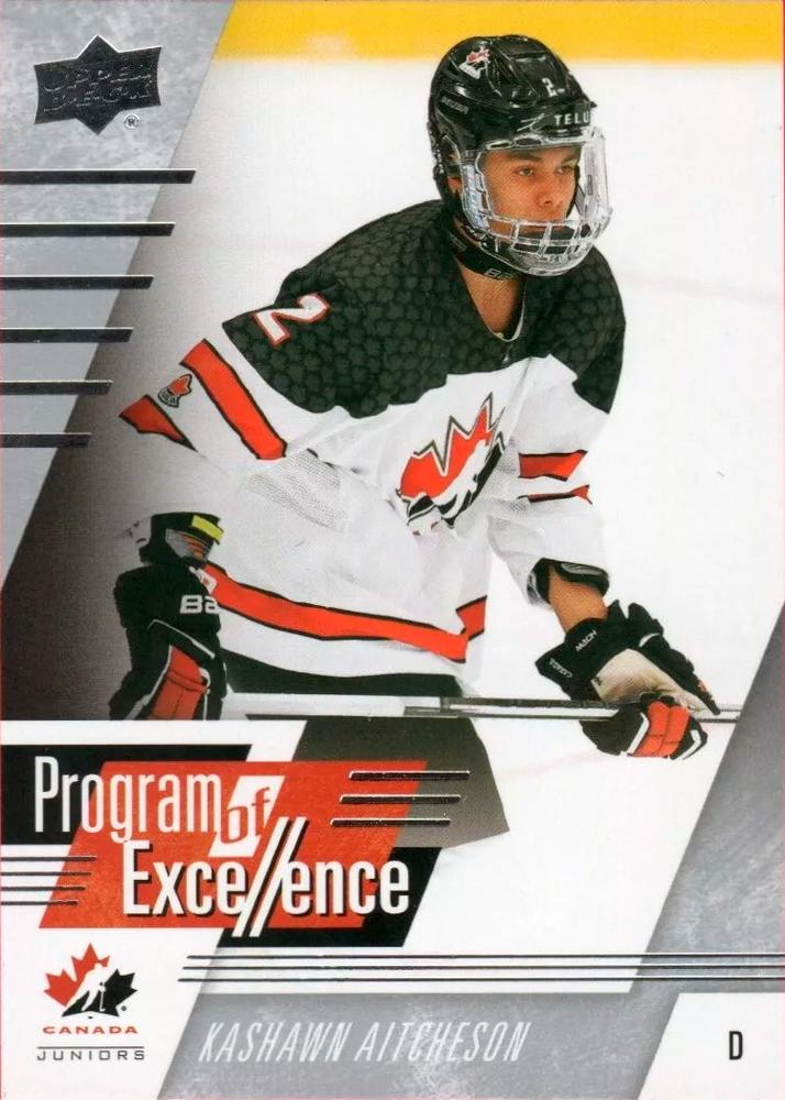 #130 Kashawn Aitcheson - Canada - 2024 Upper Deck Team Canada Juniors Hockey