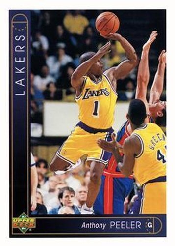 #130 Anthony Peeler - Los Angeles Lakers - 1993-94 Upper Deck Basketball