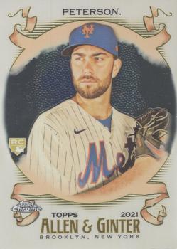 #130 David Peterson - New York Mets - 2021 Topps Allen & Ginter Chrome Baseball