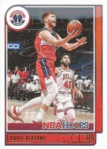 #130 Davis Bertans - Washington Wizards - 2021-22 Hoops Winter Basketball