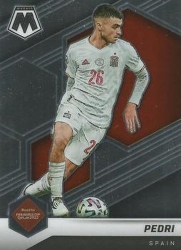 #130 Pedri - Spain - 2021-22 Panini Mosaic Road to FIFA World Cup Soccer