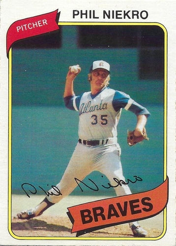#130 Phil Niekro - Atlanta Braves - 1980 O-Pee-Chee Baseball