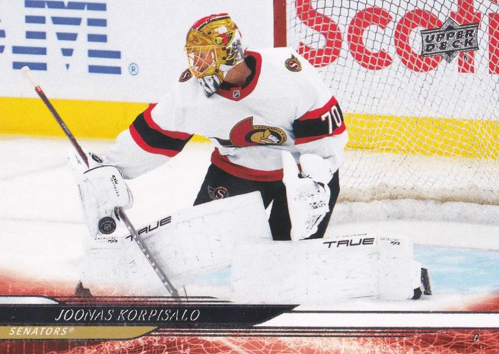 #130 Joonas Korpisalo - Ottawa Senators - 2024-25 Upper Deck Hockey