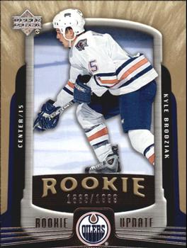 #130 Kyle Brodziak - Edmonton Oilers - 2005-06 Upper Deck Rookie Update Hockey
