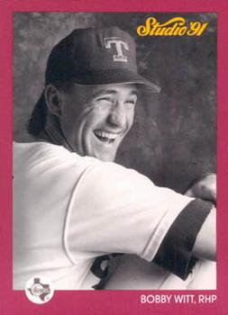 #130 Bobby Witt - Texas Rangers - 1991 Studio Baseball