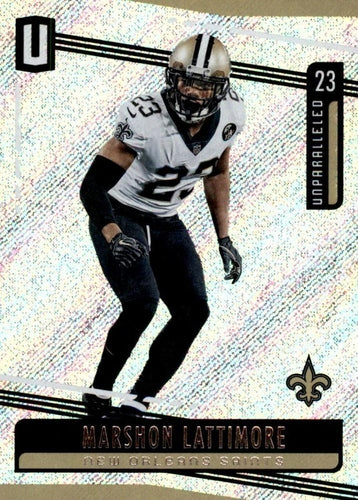#130 Marshon Lattimore - New Orleans Saints - 2019 Panini Unparalleled Football