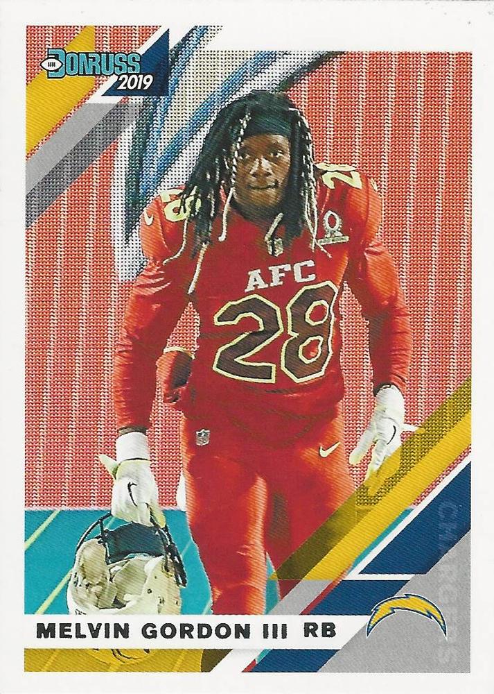#131V Melvin Gordon III - San Diego Chargers - 2019 Donruss Football