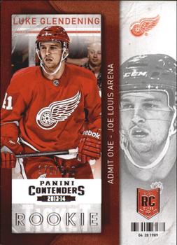 #131 Luke Glendening - Detroit Red Wings - 2013-14 Panini Contenders Hockey