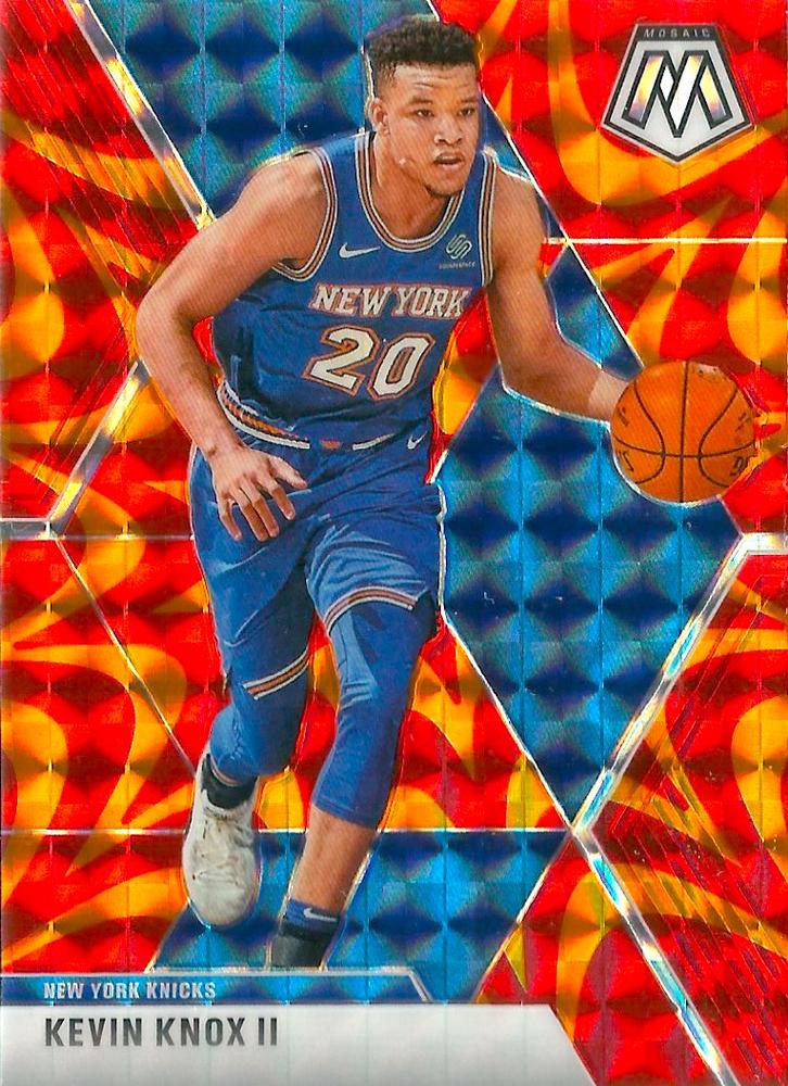 #131 Kevin Knox II - New York Knicks - 2019-20 Panini Mosaic - Reactive Orange Basketball