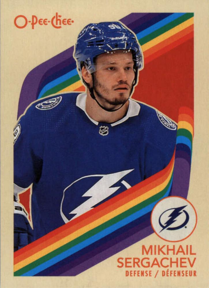 #131 Mikhail Sergachev - Tampa Bay Lightning - 2023-24 O-Pee-Chee - Retro Hockey