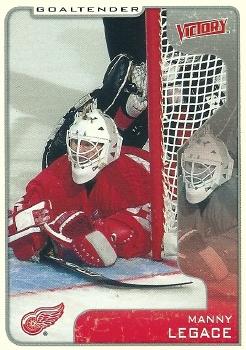 #131 Manny Legace - Detroit Red Wings - 2001-02 Upper Deck Victory Hockey