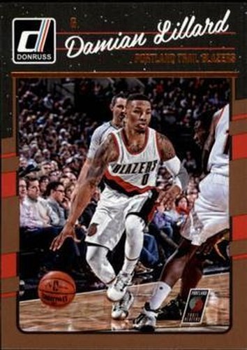 #131 Damian Lillard - Portland Trail Blazers - 2016-17 Donruss Basketball