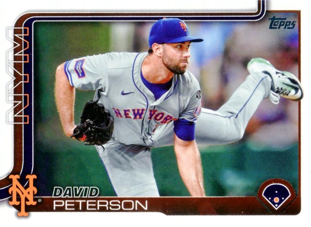 #131 David Peterson - New York Mets - 2025 Topps Baseball
