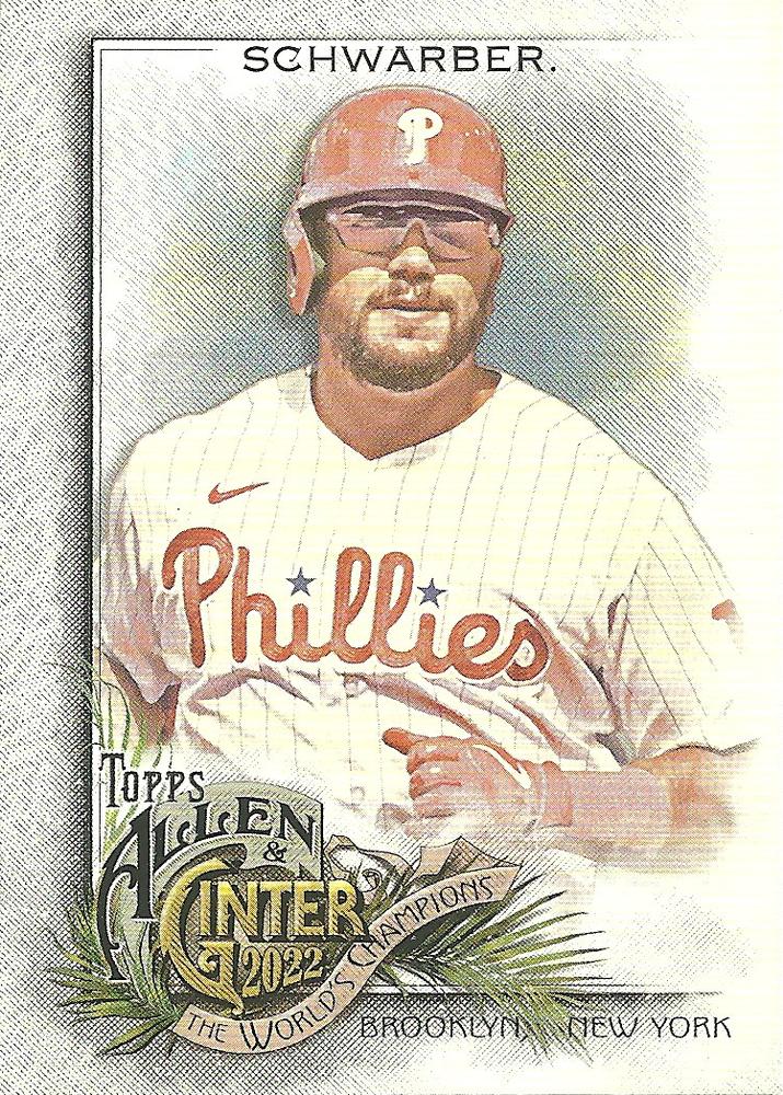 #131 Kyle Schwarber - Philadelphia Phillies - 2022 Topps Allen & Ginter Baseball