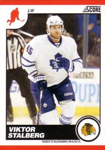 #132 Viktor Stalberg - Chicago Blackhawks - 2010-11 Score Hockey