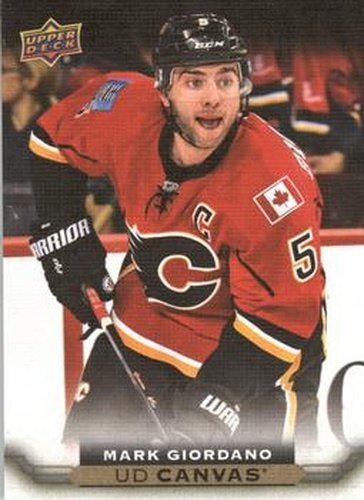 #C132 Mark Giordano - Calgary Flames - 2015-16 Upper Deck - UD Canvas Hockey