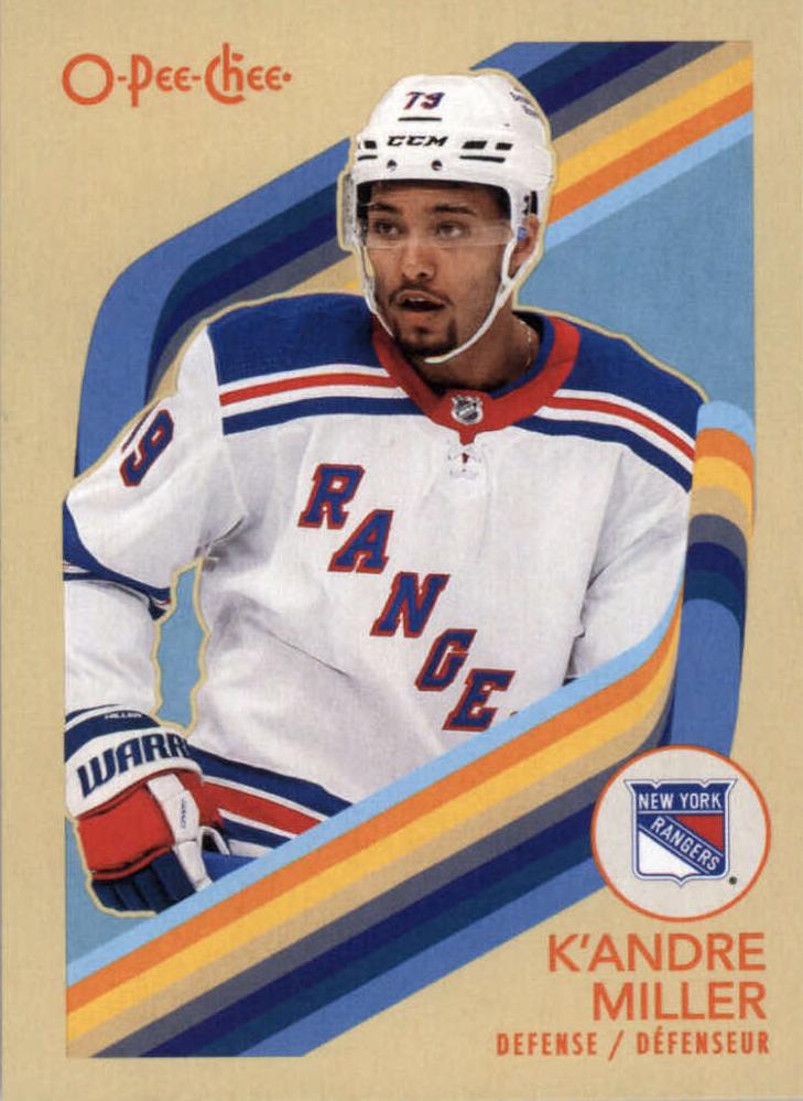 #132 K'Andre Miller - New York Rangers - 2023-24 O-Pee-Chee - Retro Hockey