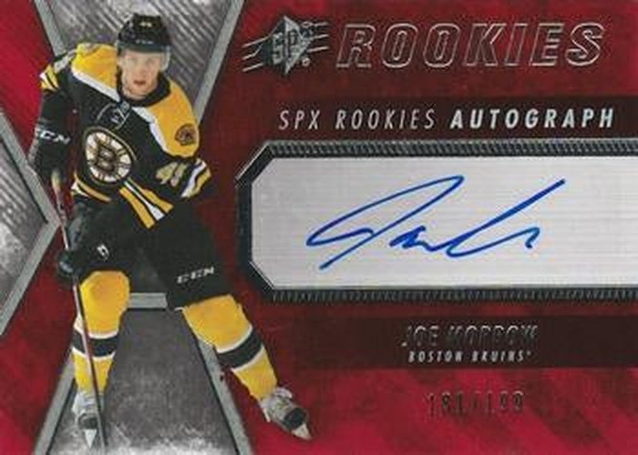 #132 Joe Morrow - Boston Bruins - 2014-15 SPx Hockey