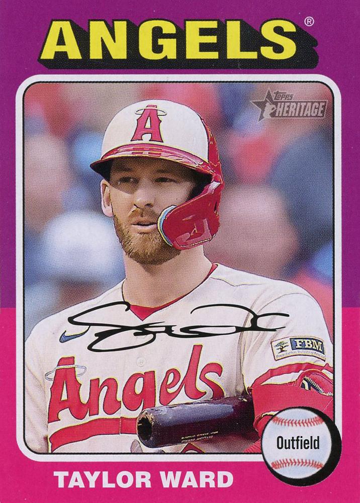 #132 Taylor Ward - Los Angeles Angels - 2024 Topps Heritage Baseball