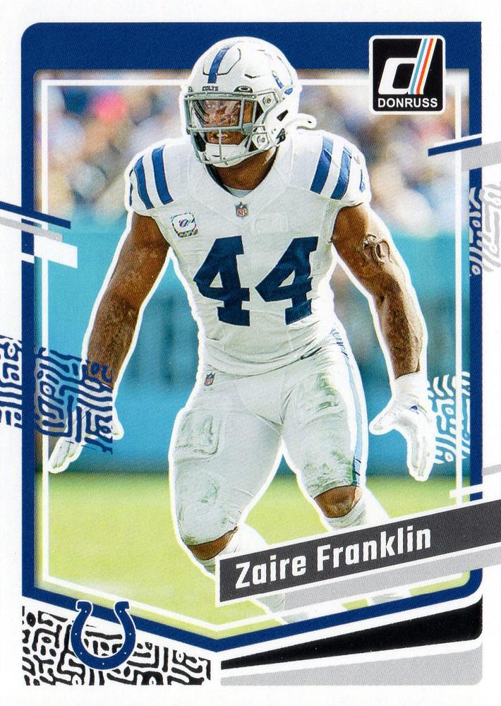 #132 Zaire Franklin - Indianapolis Colts - 2023 Donruss Football