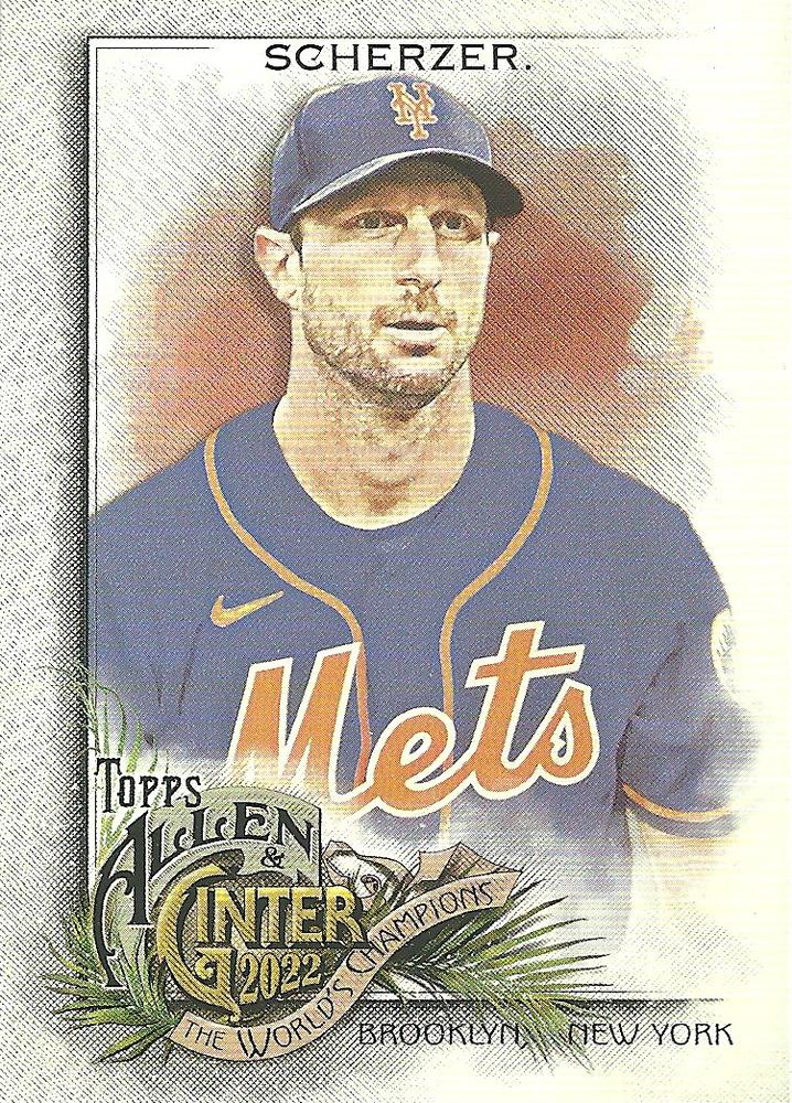 #132 Max Scherzer - New York Mets - 2022 Topps Allen & Ginter Baseball