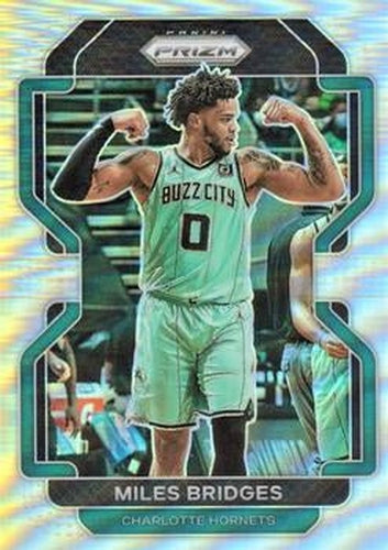 #132 Miles Bridges - Charlotte Hornets - 2021-22 Panini Prizm - Silver Basketball