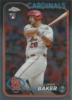 #132 Luken Baker - St. Louis Cardinals - 2024 Topps Chrome Baseball