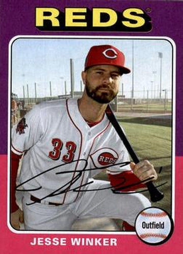 #132 Jesse Winker - Cincinnati Reds - 2019 Topps Archives Baseball