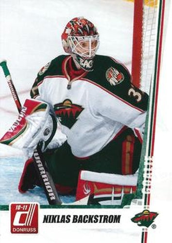 #133 Niklas Backstrom - Minnesota Wild - 2010-11 Donruss Hockey