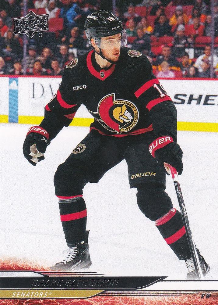 #133 Drake Batherson - Ottawa Senators - 2024-25 Upper Deck Hockey