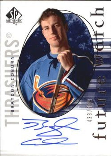 #133 Braydon Coburn - Atlanta Thrashers - 2005-06 SP Authentic Hockey