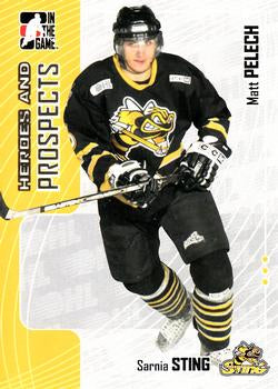 #133 Matt Pelech - Sarnia Sting - 2005-06 In The Game Heroes and Prospects Hockey