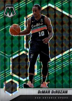 #133 DeMar DeRozan - San Antonio Spurs - 2020-21 Panini Mosaic - Mosaic Green Basketball